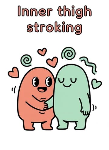 Inner thigh stroking